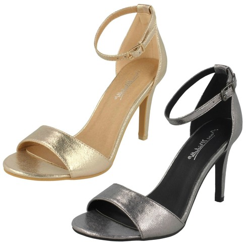 Sandali metalizzati con tacco - con,