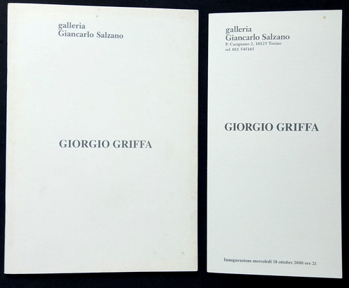 Giorgio griffa approdo - giorgio, a