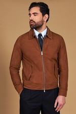 Giacca Camoscio color cuoio