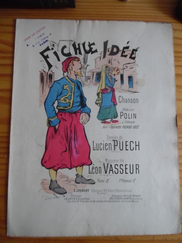 Partition operette fichue idee - partition,