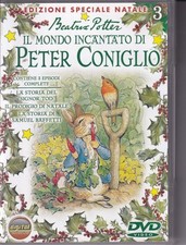 IL MONDO INCANTATO DI PETER CONIGLIO 3 DVD Beatrix Potter Animazione M10399