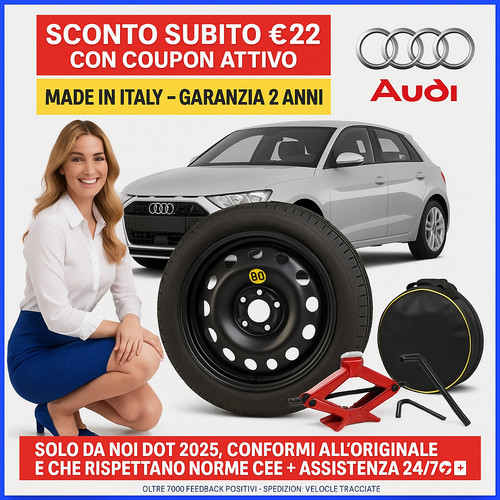 Kit ruotino scorta audi - ruotino, di