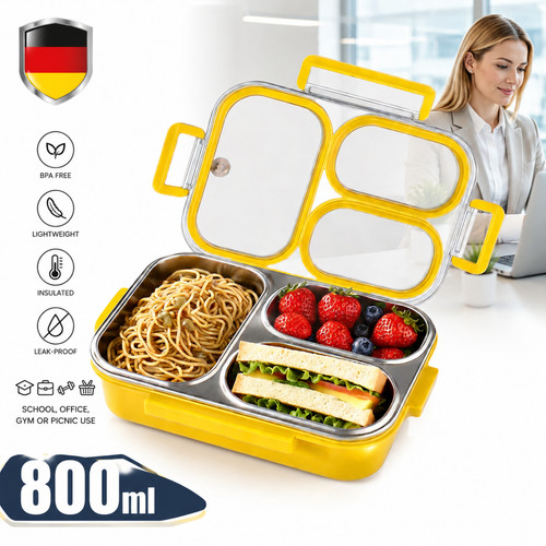 Lunchbox bento acciaio inox - lunchbox,