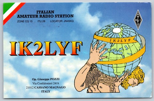 Scheda qsl radioamatore - qsl,