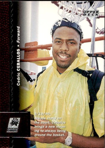 Card nba cedric ceballos 1997 - cedric,