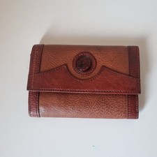 Portafoglio Vogue Vera Pelle Marrone Vintage Donna Porta Carte Monete