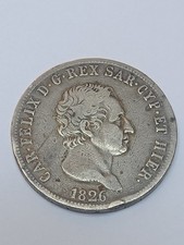 SARDEGNA CARLO FELICE 5 LIRE 1826