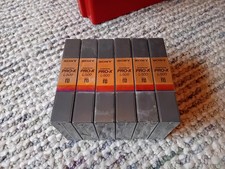 6 x Nastro Sony PRO-X L500 Betamax per formato Super Beta *Sigillato*
