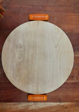 TAGLIERE VASSOIO TONDO IN LEGNO 40 CM VINTAGE