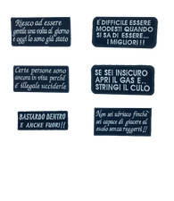 Patch toppe scritte moto