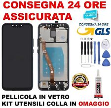 DISPLAY TOUCH FRAME ORIGINALE SERVICE HUAWEI MATE 20 LITE SNE-LX1 AL00 NERO /BLU