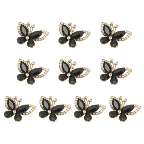 10pcs farfalle con cristalli - 10pcs,