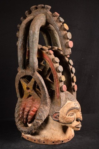 Maschera elmetto igbo africano - maschera,