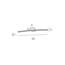 Applique arco cromo da