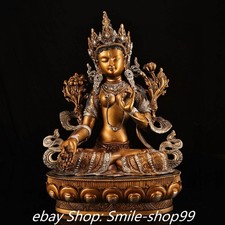 Statua Dea Buddha Tara bianca