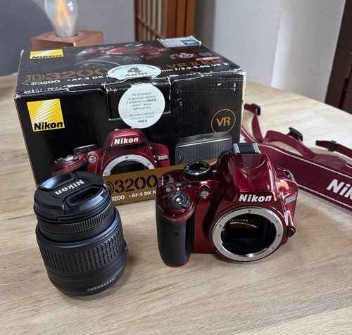 Nikon d3200 digital red body - digital, +