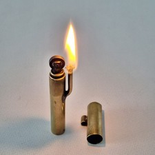 Raro accendino vintage Trench Lighter design insolito briquet Accendino
