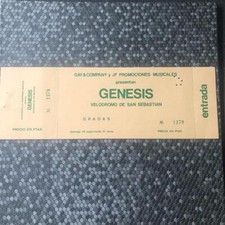 Genesis ticket Velodromo Anoeta San Sebastian 18/05/75 Lamb Lies Down tour #1379