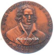 VINCENZO MONTI POETA 150 MORTE 1978 MEDAGLIA CASA NATALE ALFONSINE 