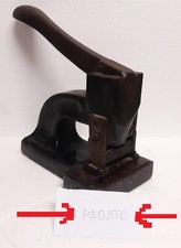 Antica pressa perforatrice ad aghi BANCA "PAGATO" ferro/ghisa fine XIX primo XX