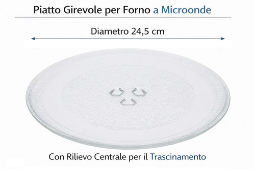Piatto vetro girevole - in, da