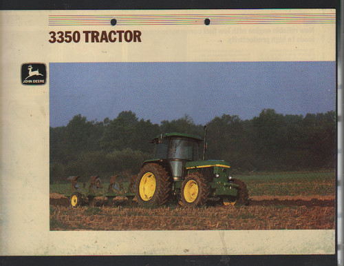 Foglietto brochure trattore