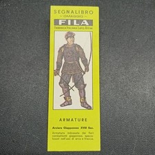 Segnalibro Pubblicitario FILA - Omaggio - Armature - Arciere Giapponese XVIII