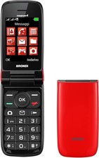 Telefonino Brondi Magnum 4 Dual Sim Cellulare + Auricolari con microfono ROSSO