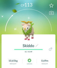 ✨ Shiny Skiddo ✨ P T C - 80k Stardust - Descrizione