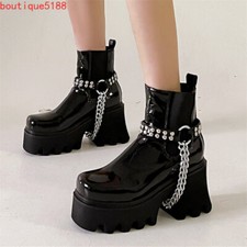 Scarpe donna punk plateau