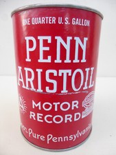 Penn Aristoil vecchia lattina olio motore vintage motor oil can