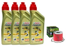 KIT TAGLIANDO SUZUKI GSX 1100 1981 AL 1987  CASTROL 15W50 FILTRO OLIO HIFLO