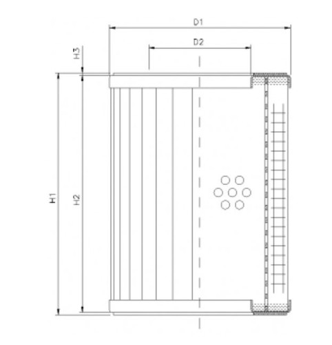 Rvr1900b60b elemento filtrante - elemento,