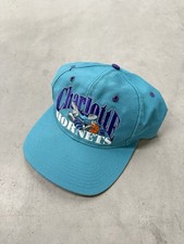Cappello snapback blu vintage anni 90 The Game NBA Charlotte Hornets edizione limitata
