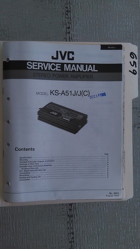 Jvc a51 manuale servizio - jvc,