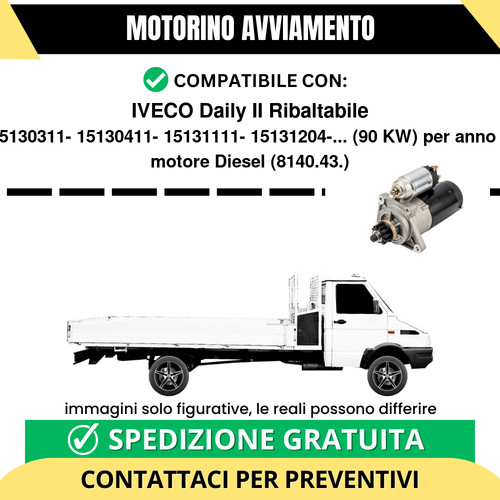 Motorino avviamento iveco - motorino,