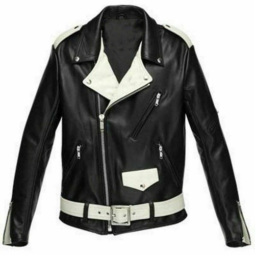 Giacca moto con cintura - giacca,