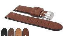 22mm Distressed Leather Watch