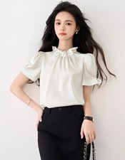 Blusa Estiva Albicocca In Raso