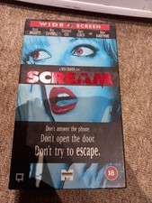 SCREAM VHS Tape WIDESCREEN
