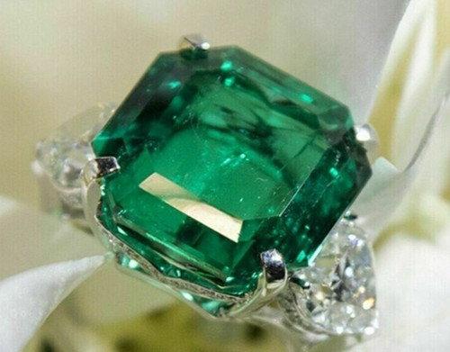 3ct lab created verde smeraldo - lab-created,