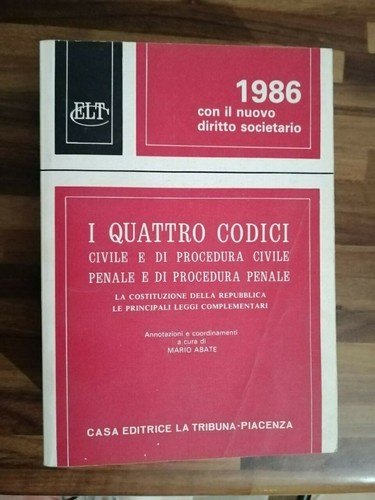 Quattro codici civile - codici,
