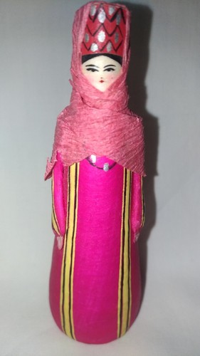 Bambola russa papier mache - papier, (