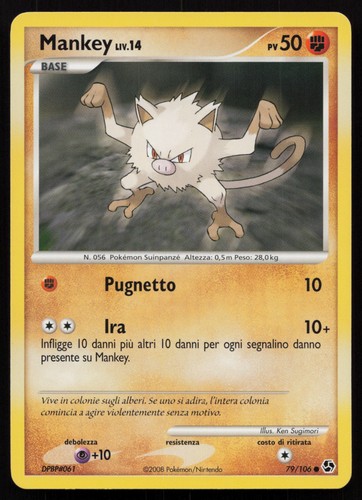 Pokemon mankey 106 nm - mankey,