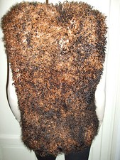 GILET SMANICATO VEST PELLICCIA FUR PELZ AGNELLO MONGOLIA LAMM MONGOLIAN LAMB
