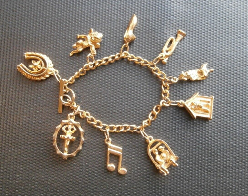 Bracciale vintage tono - tono, oro