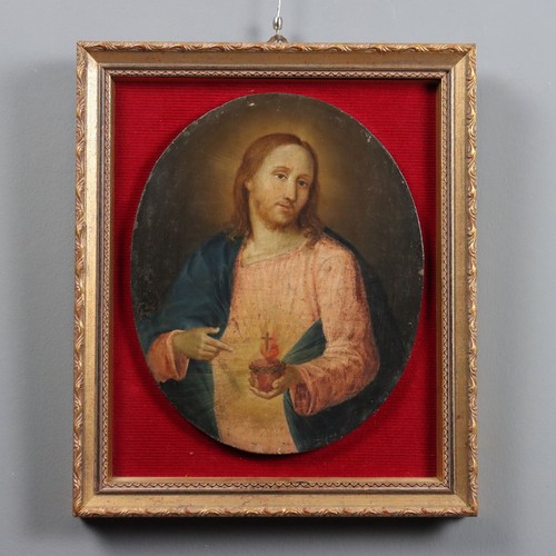 Dipinto antico sacro cuore - dipinto, di