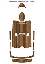 Tappetino abitacolo Glastron 195 SX 2003 piattaforma nuoto barca schiuma EVA teak