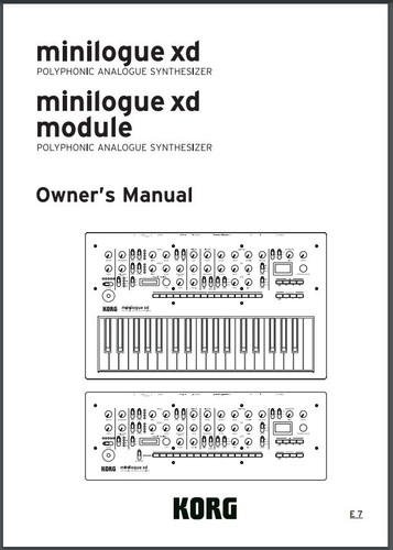 Korg minilogue manuale - manuale, del