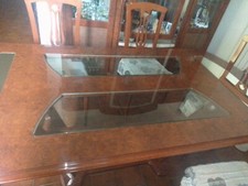 Tavolo In Radica Con Sedie